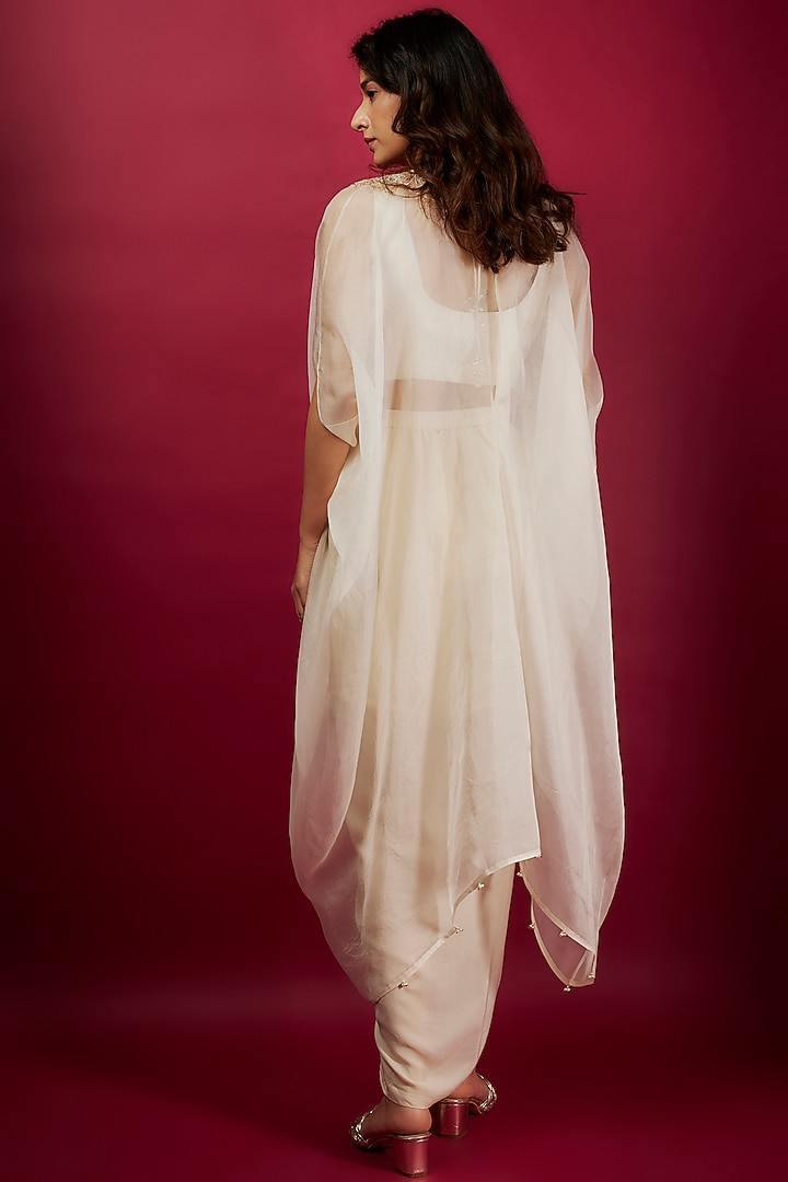 Ivory Crepe Skirt Set by Prisho at Pernia's Pop Up Shop