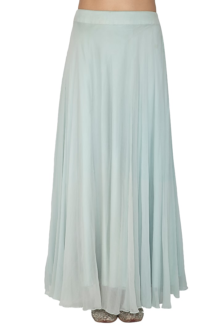 Sky Blue Embroidered Kurta Set by Priyanka Singh at Pernia's Pop Up Shop