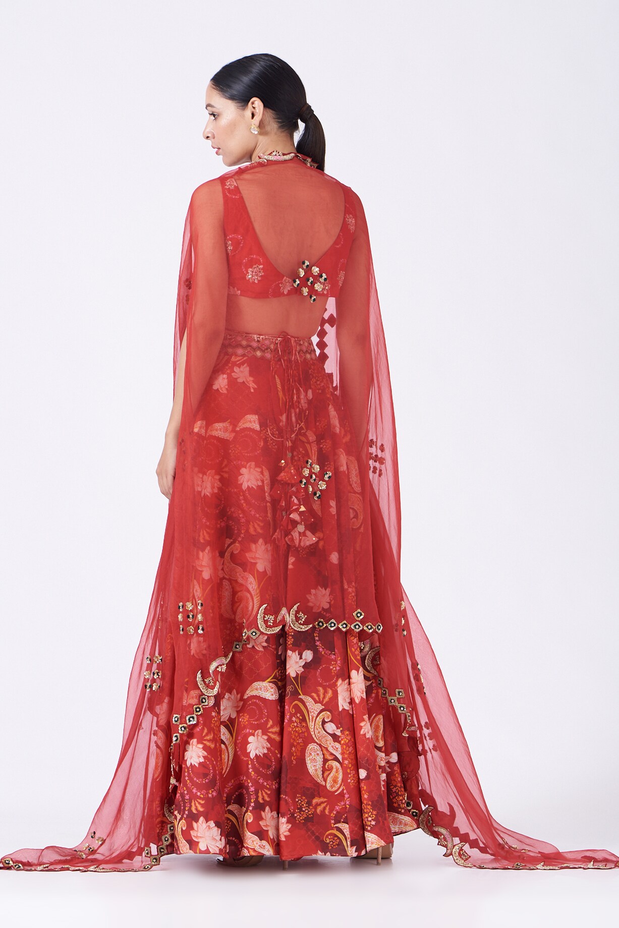Tunic with a Silk Organza Cape main image 1
