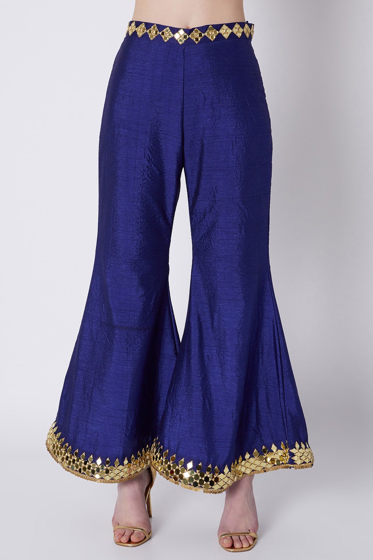 royal blue bell bottoms