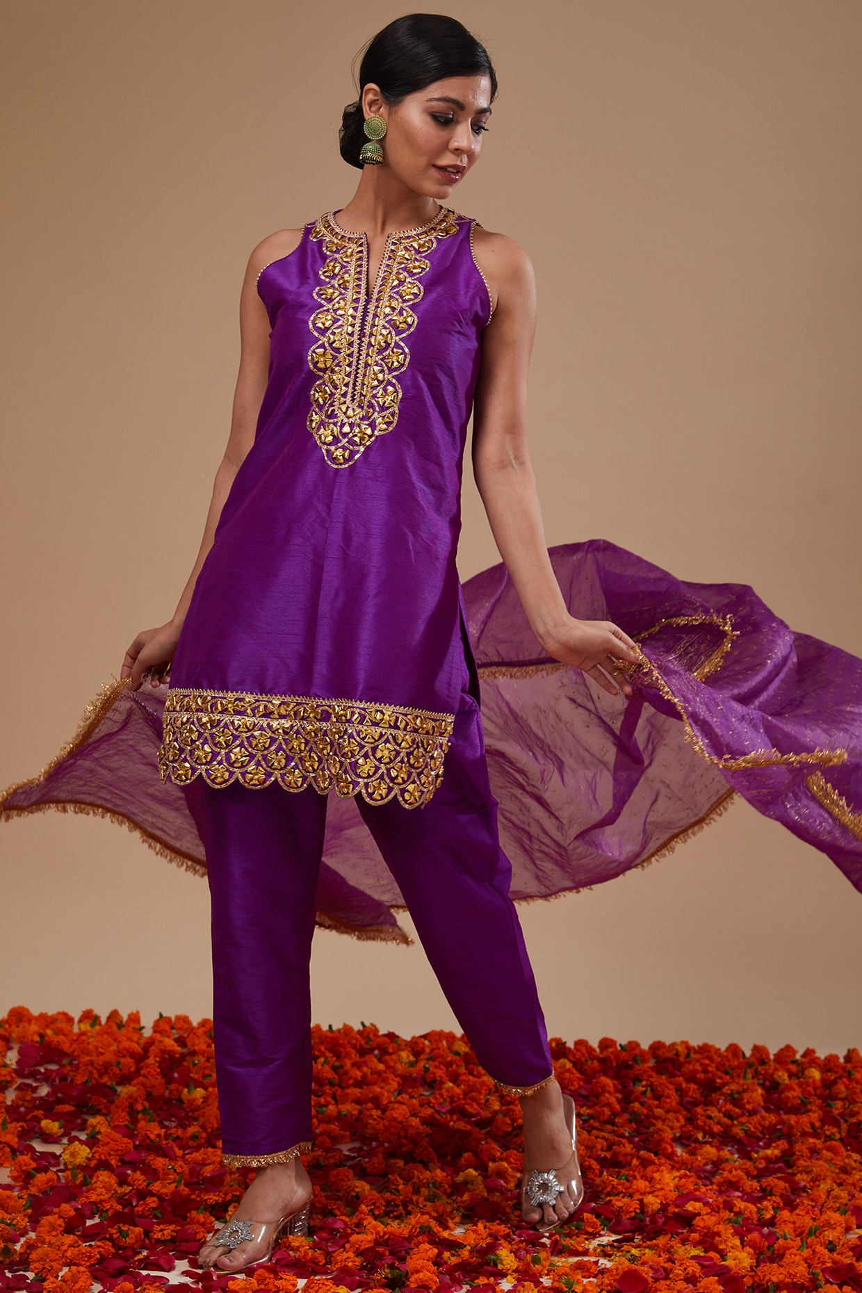 preeti purple dress Preeti Purple Dress In Hum Saath Saath Hain
