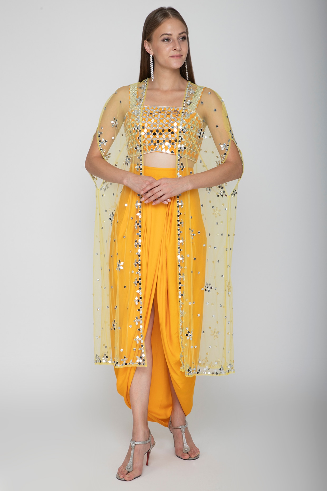mango yellow blouse