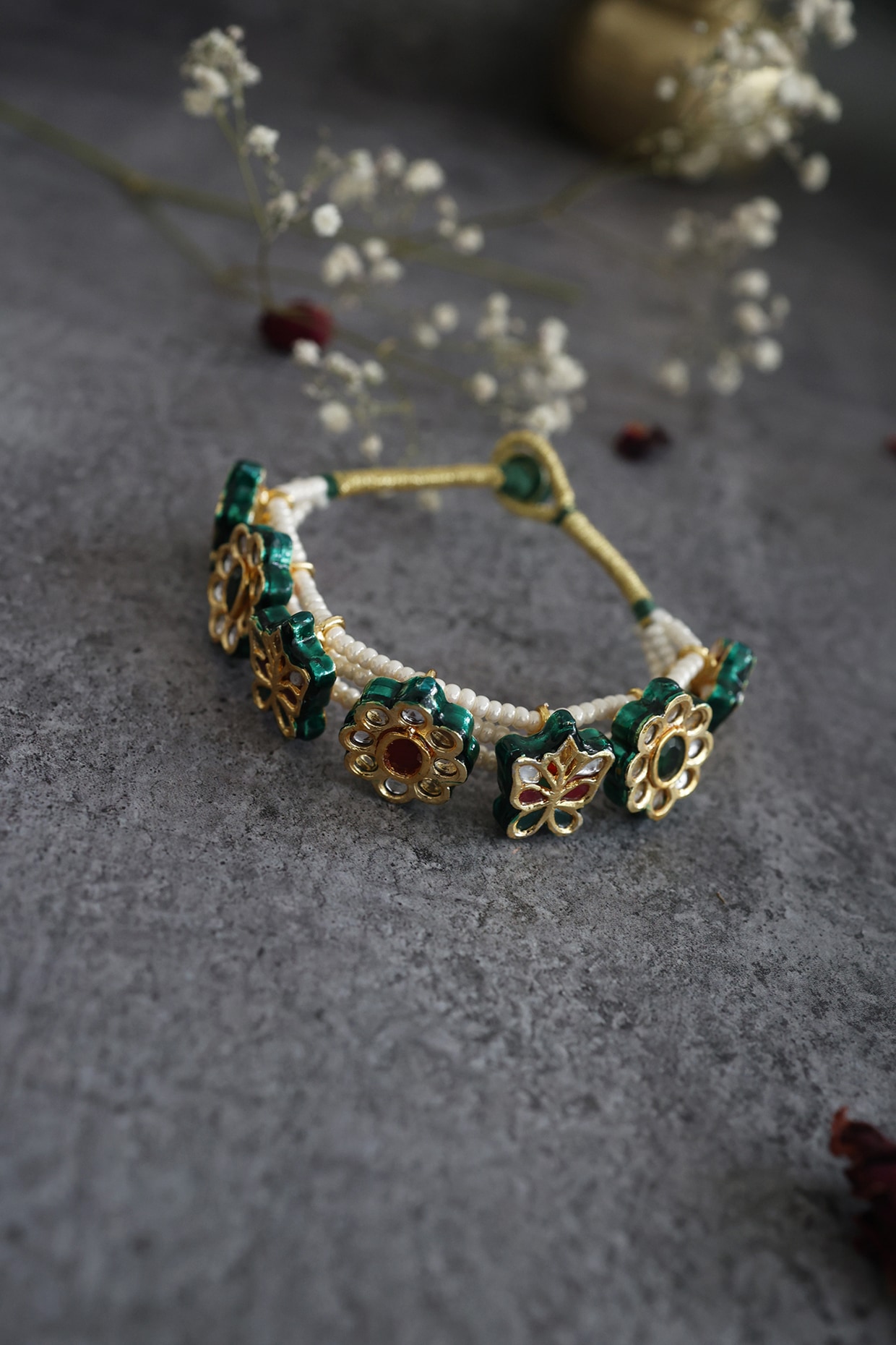 Kundan hot sale bracelet design