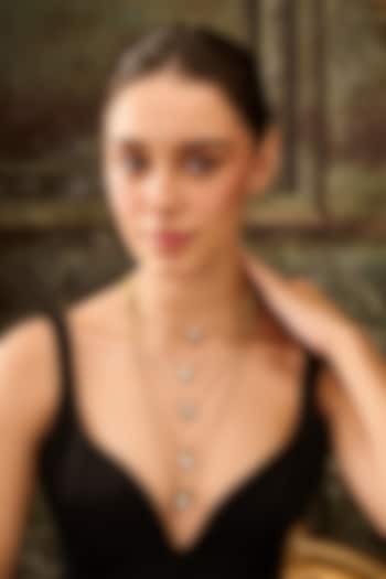 Gold Plated Kundan Polki Enameled Layered Necklace by Paisley Pop at Pernia's Pop Up Shop