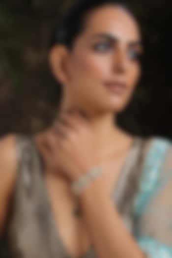 Gold Plated Shell Pearl Bracelet by Paisley Pop at Pernia's Pop Up Shop