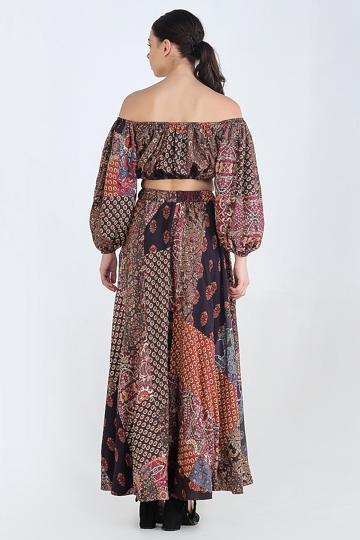 Multi Colored Off Shoulder Top by Pinnacle By Shruti Sancheti at Pernia's Pop Up Shop