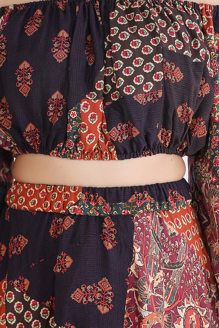 Multi Colored Off Shoulder Top by Pinnacle By Shruti Sancheti at Pernia's Pop Up Shop