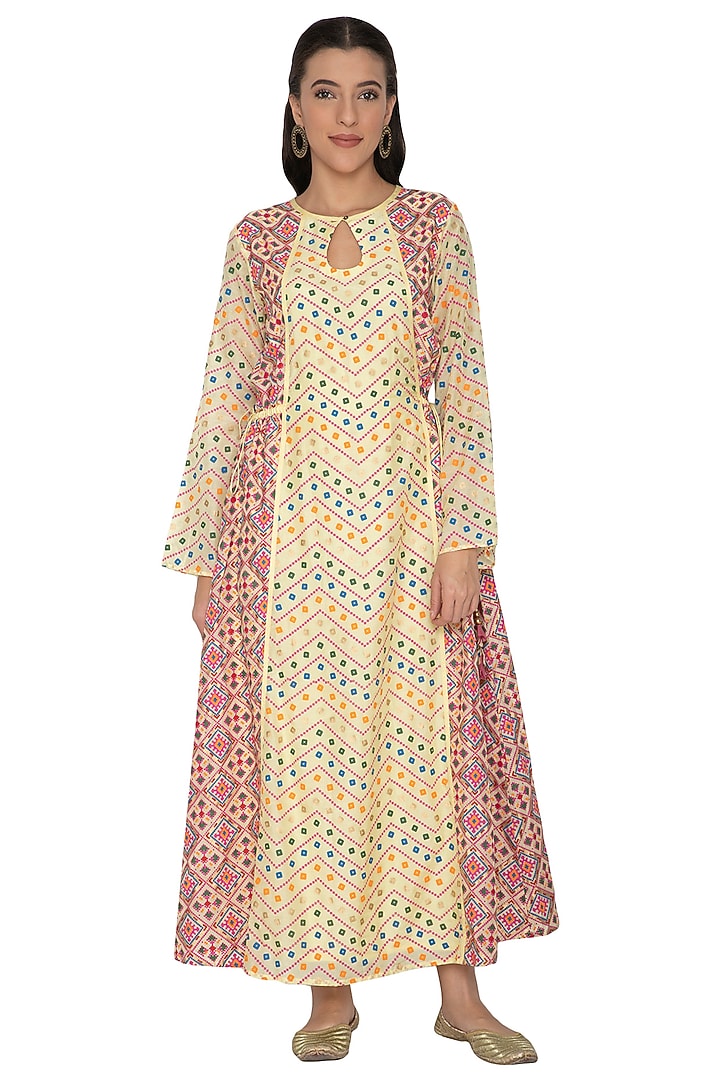 Light Orange Net Embroidered Gharara Set by Pinnacle By Shruti Sancheti at Pernia's Pop Up Shop