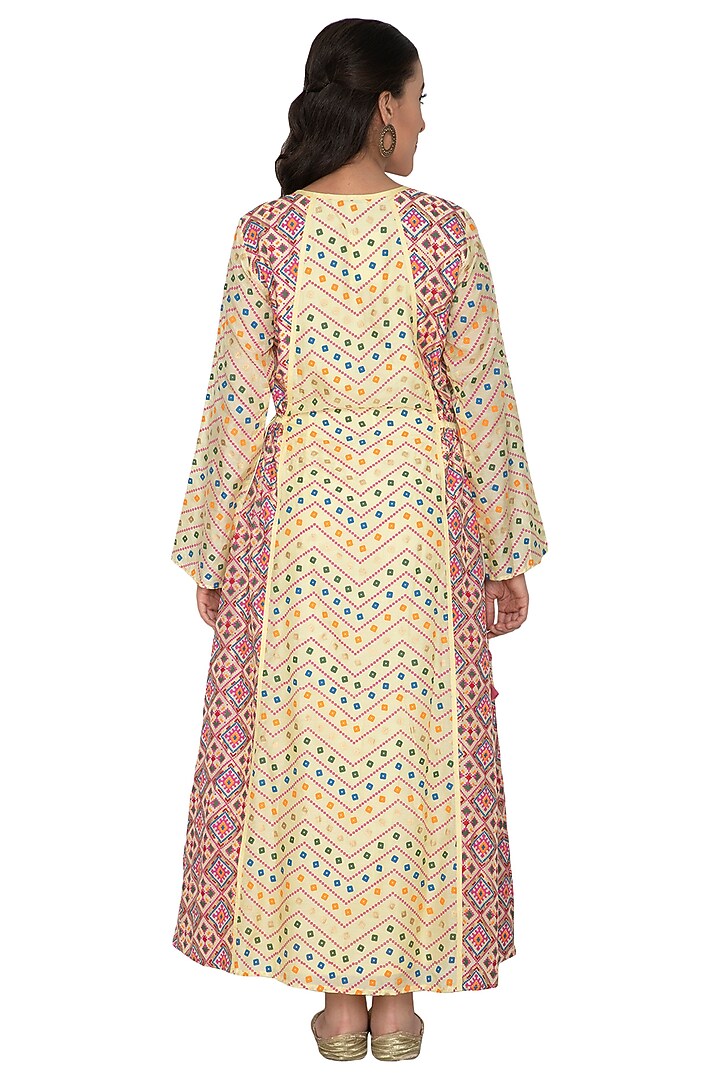 Light Orange Net Embroidered Gharara Set by Pinnacle By Shruti Sancheti at Pernia's Pop Up Shop