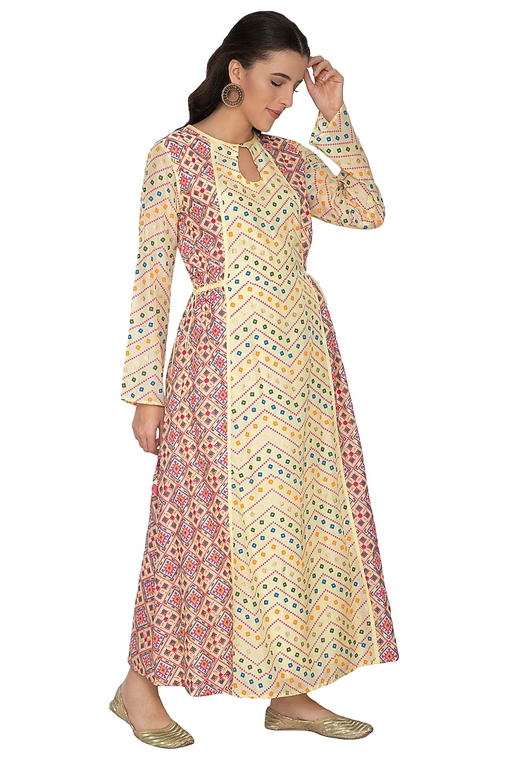 Light Orange Net Embroidered Gharara Set by Pinnacle By Shruti Sancheti at Pernia's Pop Up Shop