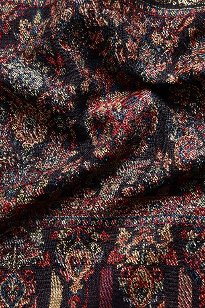 Black Wool Shawl by Pashtush at Pernia's Pop Up Shop