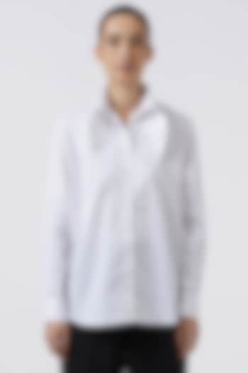 White Cotton Shirt by Pallavi Swadi at Pernia's Pop Up Shop