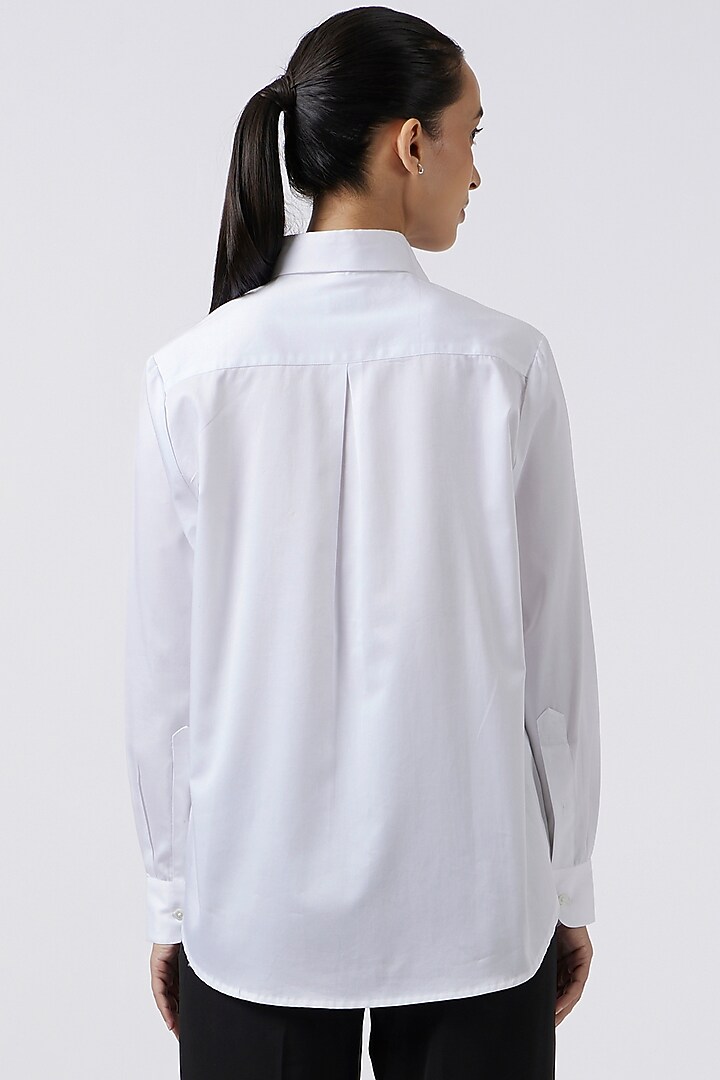 White Cotton Shirt by Pallavi Swadi at Pernia's Pop Up Shop