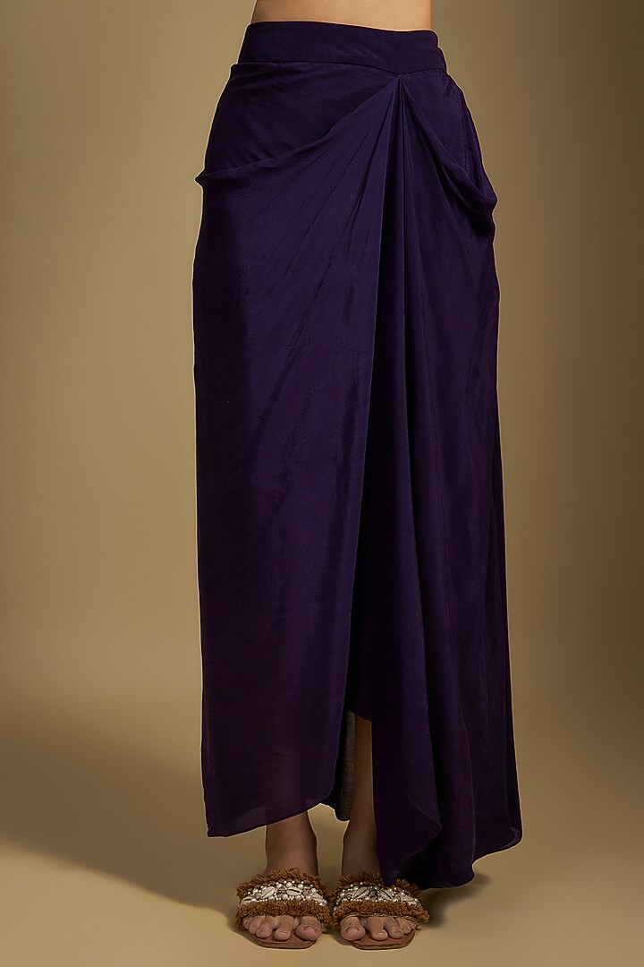 Black Organza Maal & Dori Work Cape Set by Prisho at Pernia's Pop Up Shop