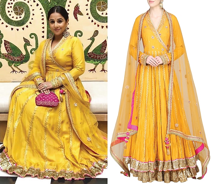 Mustard embroidered lehenga set available only at Pernia's Pop Up Shop.