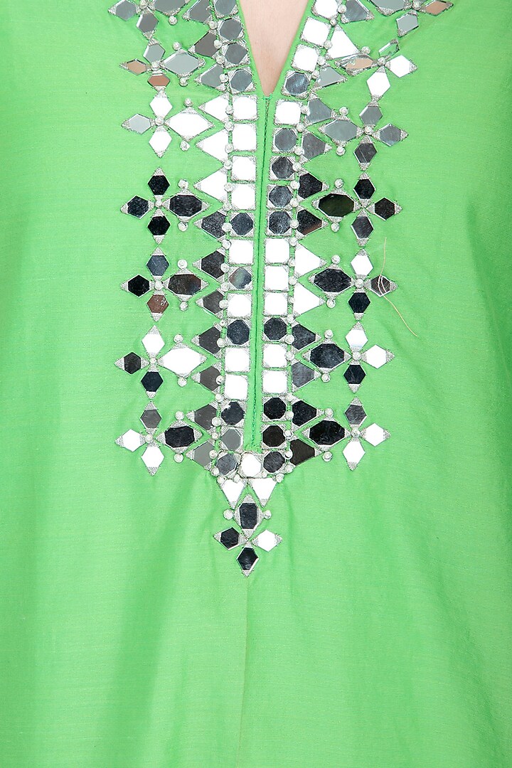Pista Green Embroidered Kurta Set by Preeti S Kapoor at Pernia's Pop Up Shop