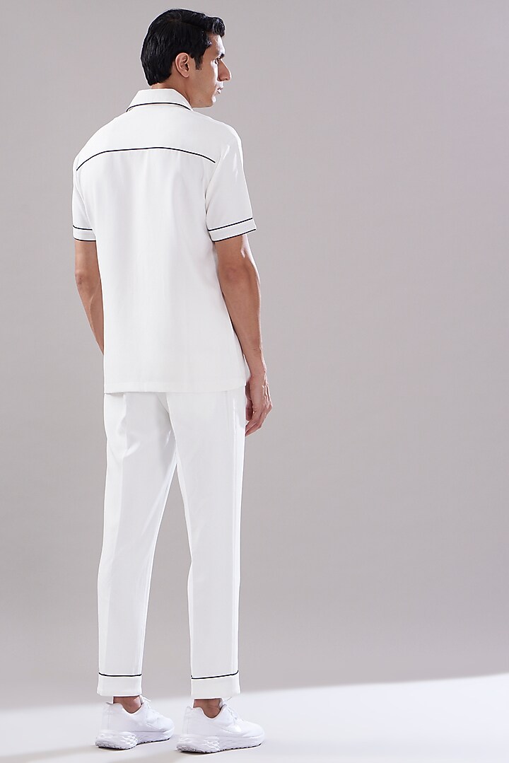 White Crepe Co-Ord Set by PUNEET KAPOOR LABEL at Pernia's Pop Up Shop