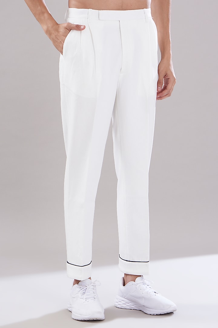 White Crepe Co-Ord Set by PUNEET KAPOOR LABEL at Pernia's Pop Up Shop