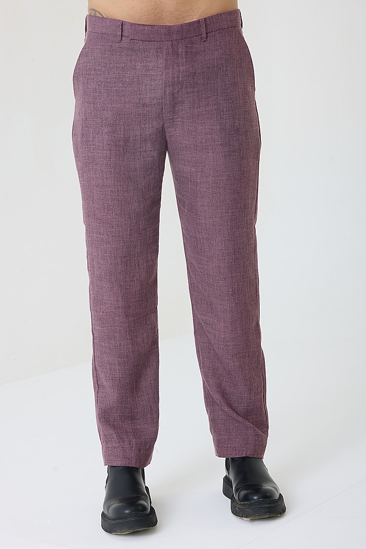 Orchid Purple Linen Co-Ord Set by PUNEET KAPOOR LABEL at Pernia's Pop Up Shop