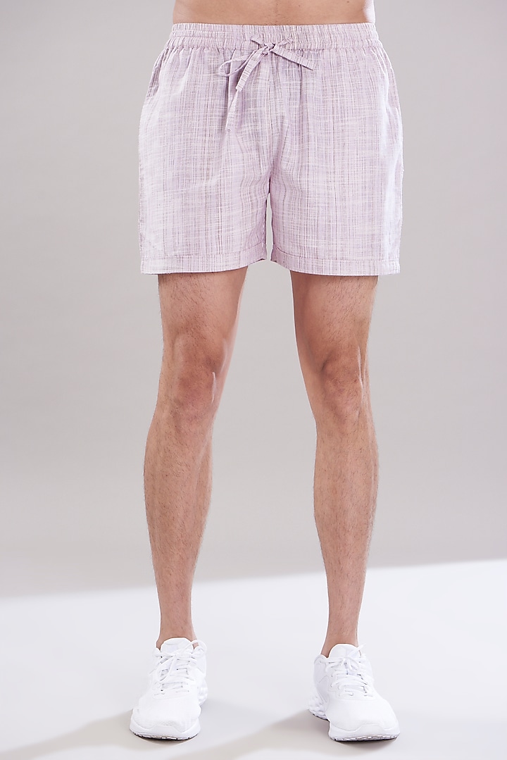 Purple Linen Summer Shirt by PUNEET KAPOOR LABEL at Pernia's Pop Up Shop