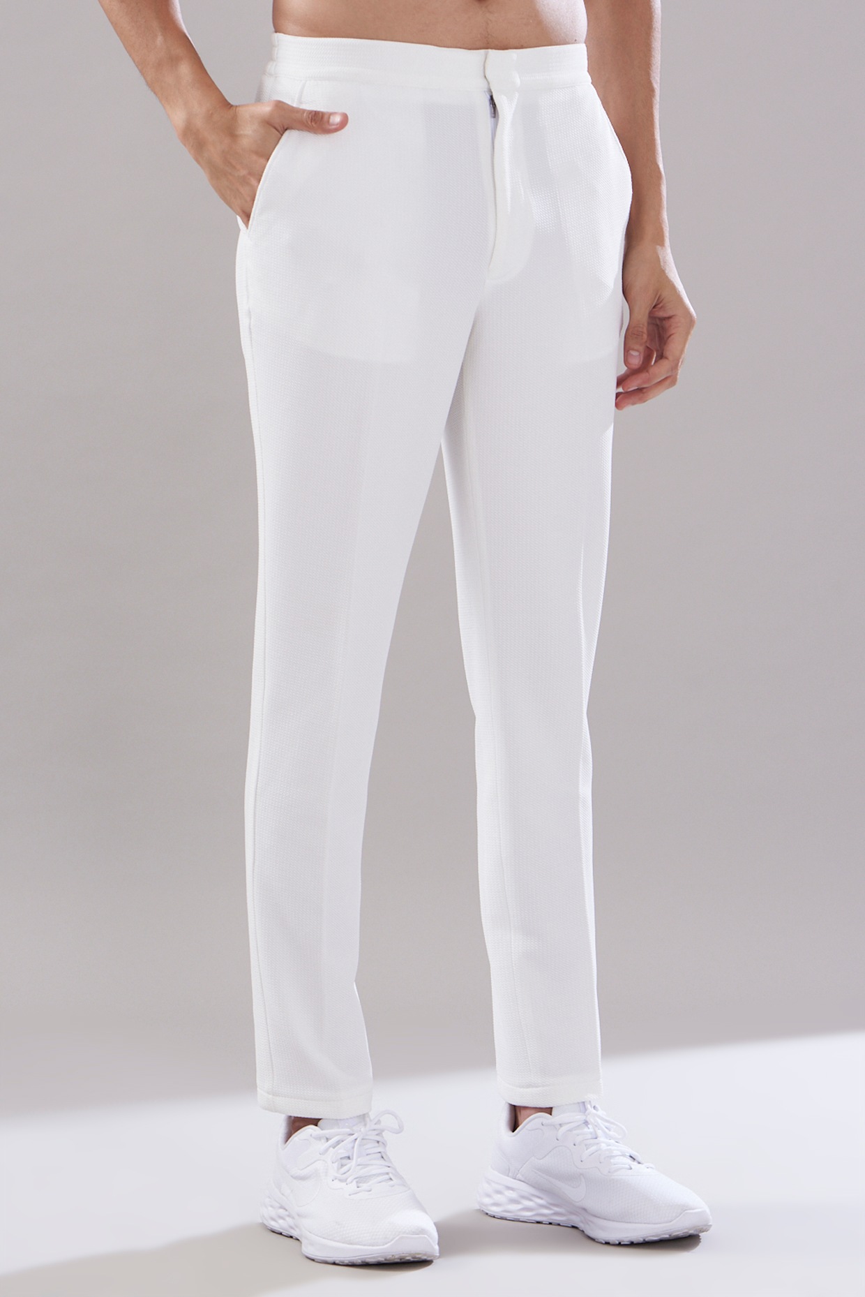 Buy FableStreet Women White Flared Solid Parallel Trousers  Trousers for  Women 9571347  Myntra