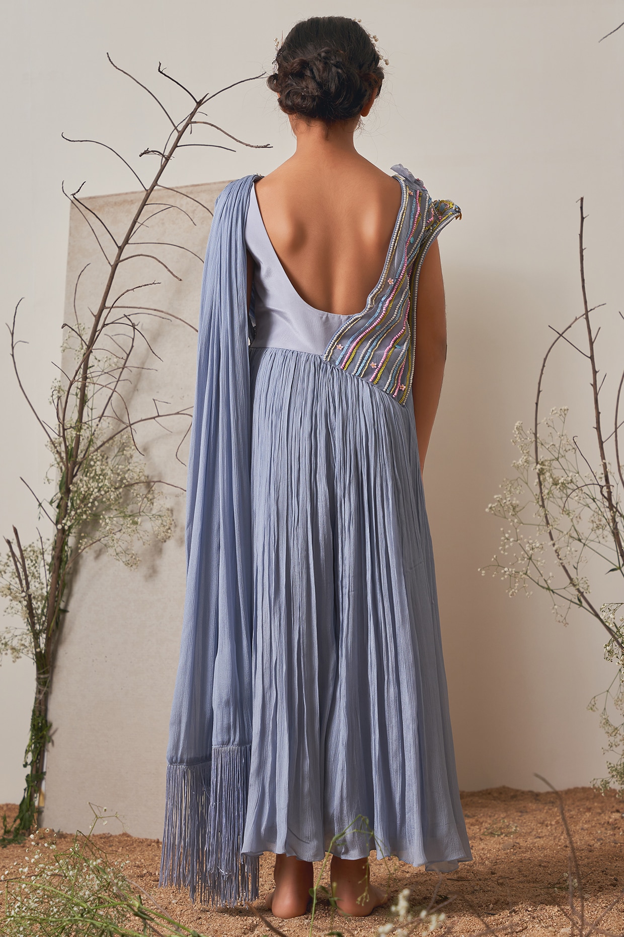 Bluish 2024 gray dress