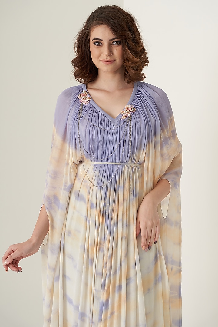 Multi-Coloured Printed Kaftan For Girls by Potloo by Merge at Pernia's Pop Up Shop