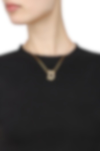 Gold Plated Customised Alphabet "D" Pendant Necklace by Prerto