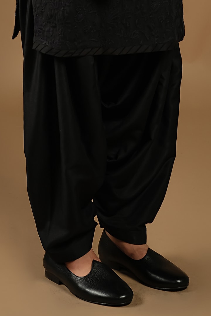 Black Indo western Premium Silk  Chudidaar