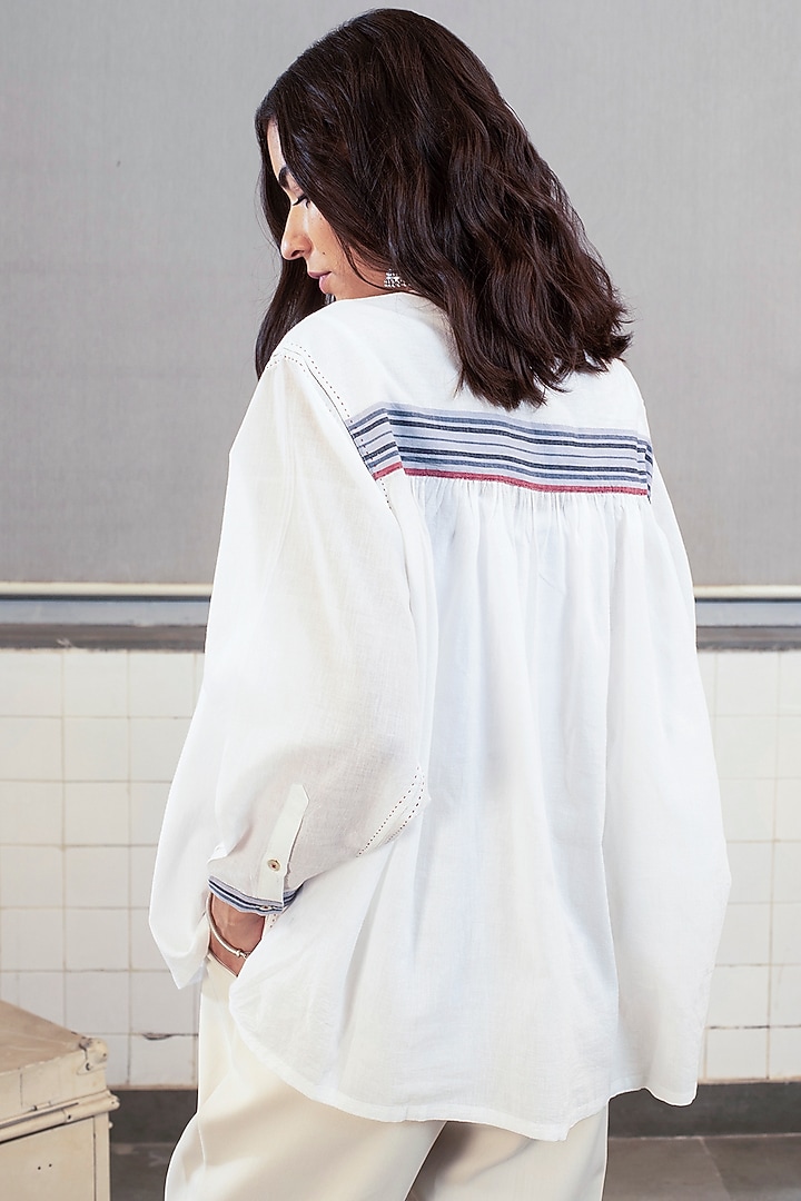 White High-Low Top by Payal Pratap at Pernia's Pop Up Shop