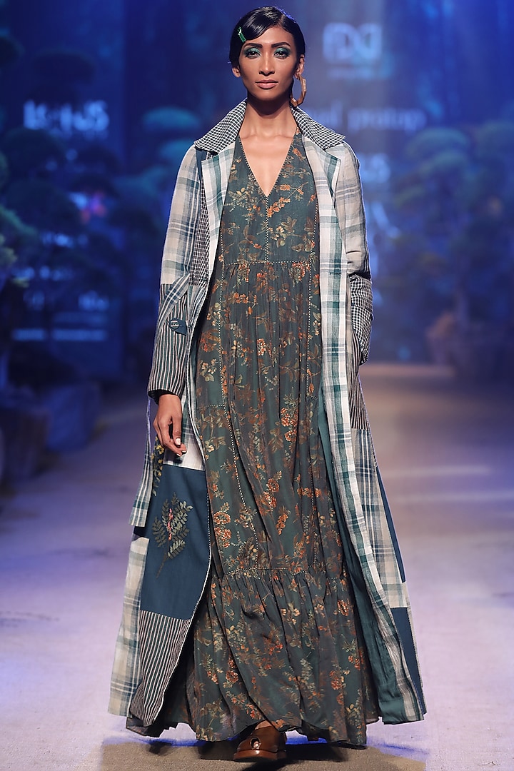 Green Floor Jacket by Payal Pratap at Pernia's Pop Up Shop