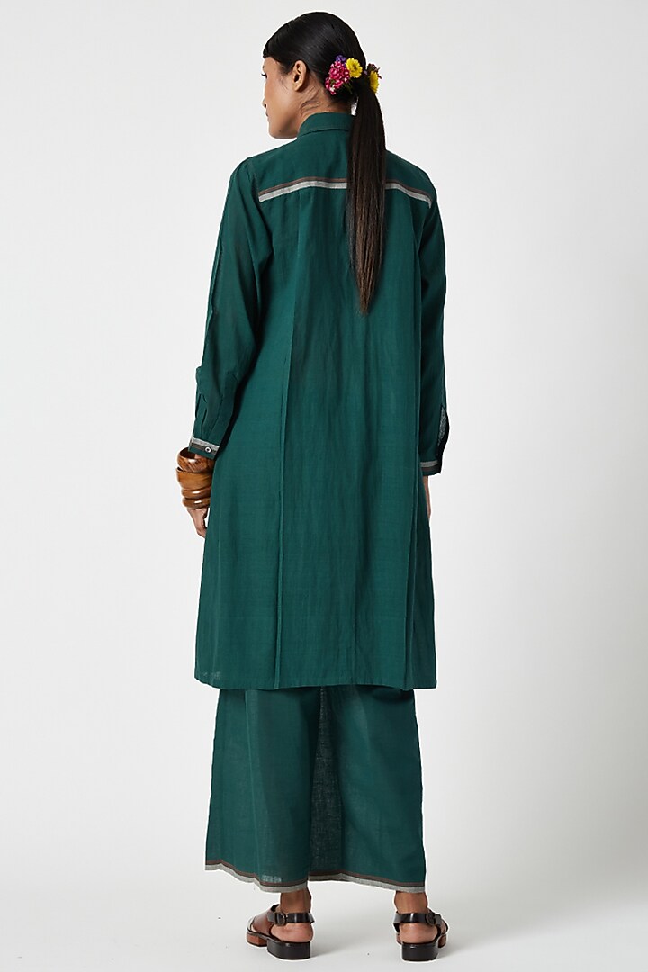 Green Cotton Tunic Set by Payal Pratap at Pernia's Pop Up Shop