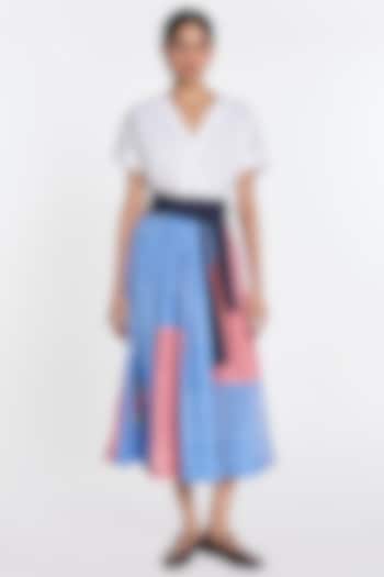 Multi-Colored Cotton Patchwork Wrap Vacation Dress by Payal Pratap at Pernia's Pop Up Shop