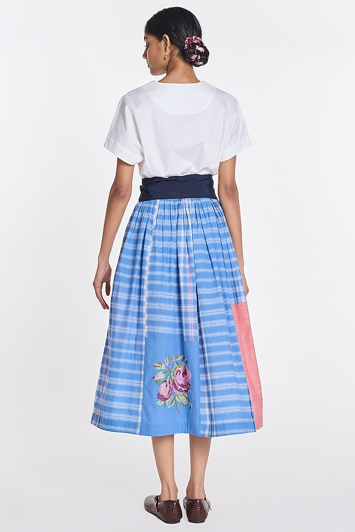 Multi-Colored Cotton Patchwork Wrap Vacation Dress by Payal Pratap at Pernia's Pop Up Shop