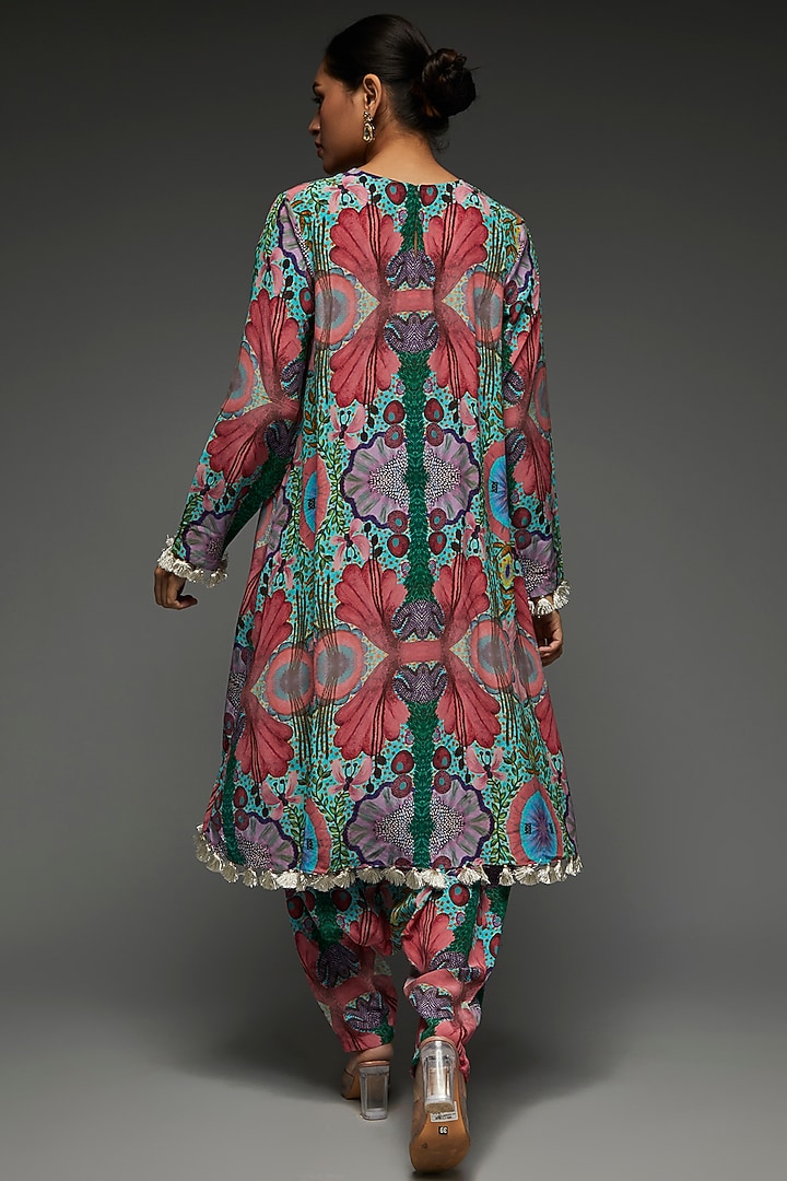 Multi-Colored Crepe Printed Co-Ord Set by Payal Singhal at Pernia's Pop Up Shop