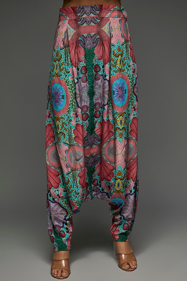 Multi-Colored Crepe Printed Co-Ord Set by Payal Singhal at Pernia's Pop Up Shop