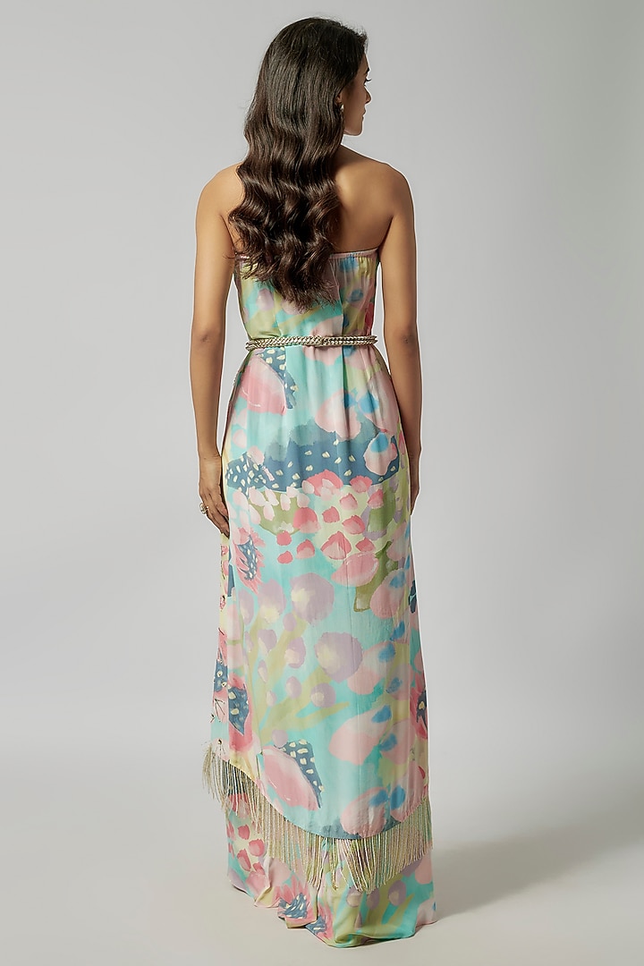 Multi-Colored Crepe Euphoria Digital Printed Palazzo Pant Set by Payal Singhal at Pernia's Pop Up Shop