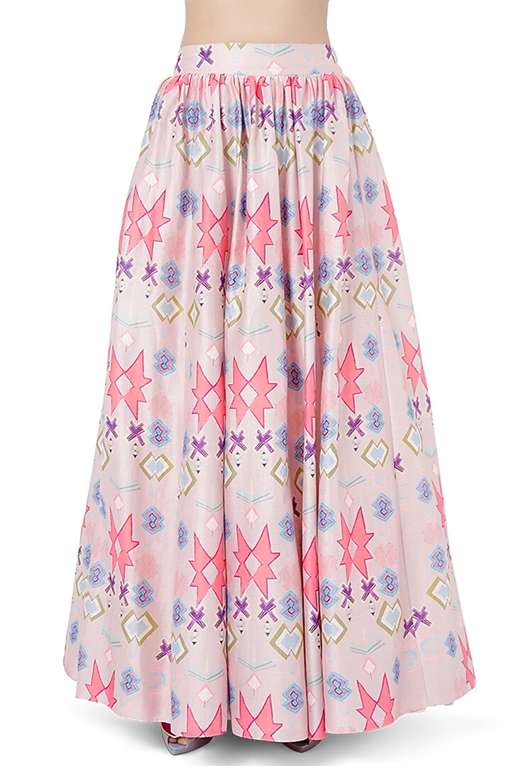 Blush Pink Embroidered Wedding Lehenga Set by Payal Singhal at Pernia's Pop Up Shop
