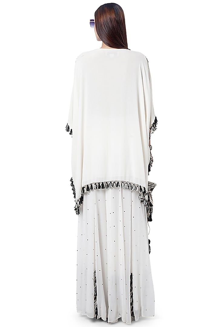 White Embroidered Wedding Sharara Set by Payal Singhal at Pernia's Pop Up Shop