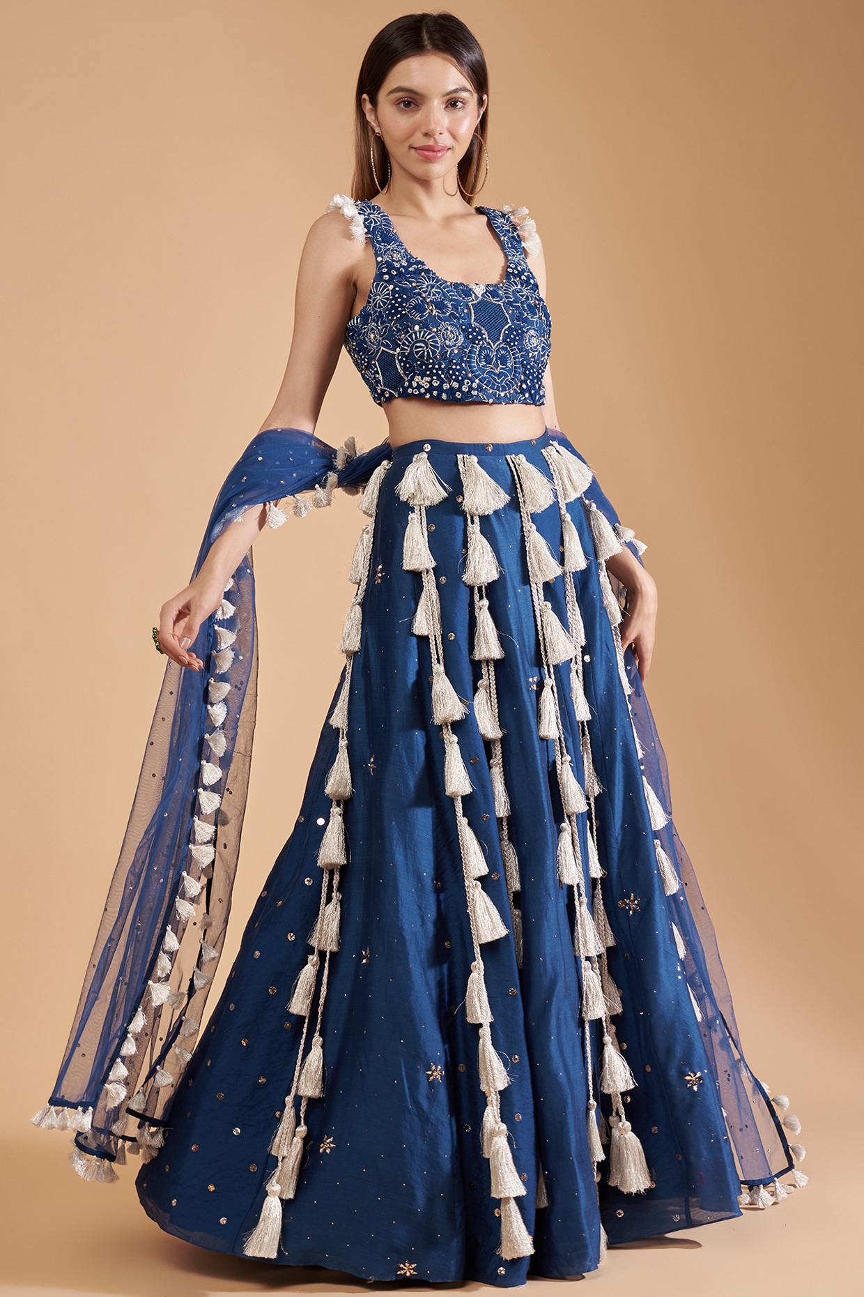 Payal Singhal | Gulnar Embroidered Choli With Lehenga – LIVEtheCOLLECTIVE