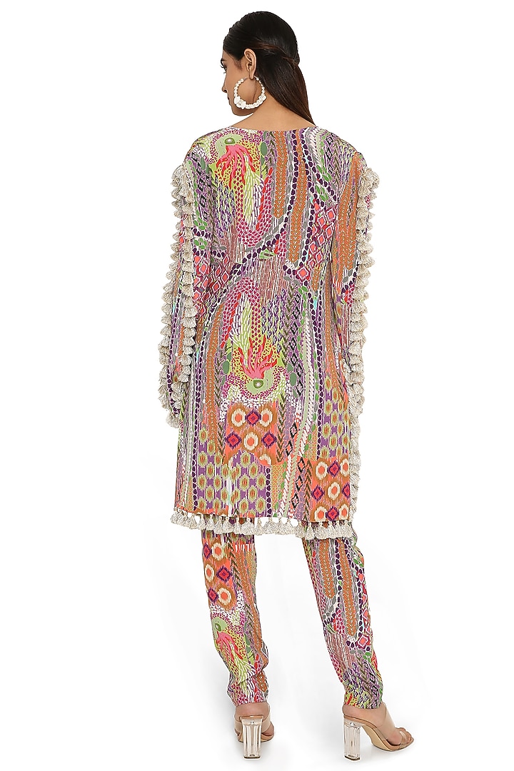Multi-Colored Crepe Printed Pant Set by PS Pret by Payal Singhal at Pernia's Pop Up Shop