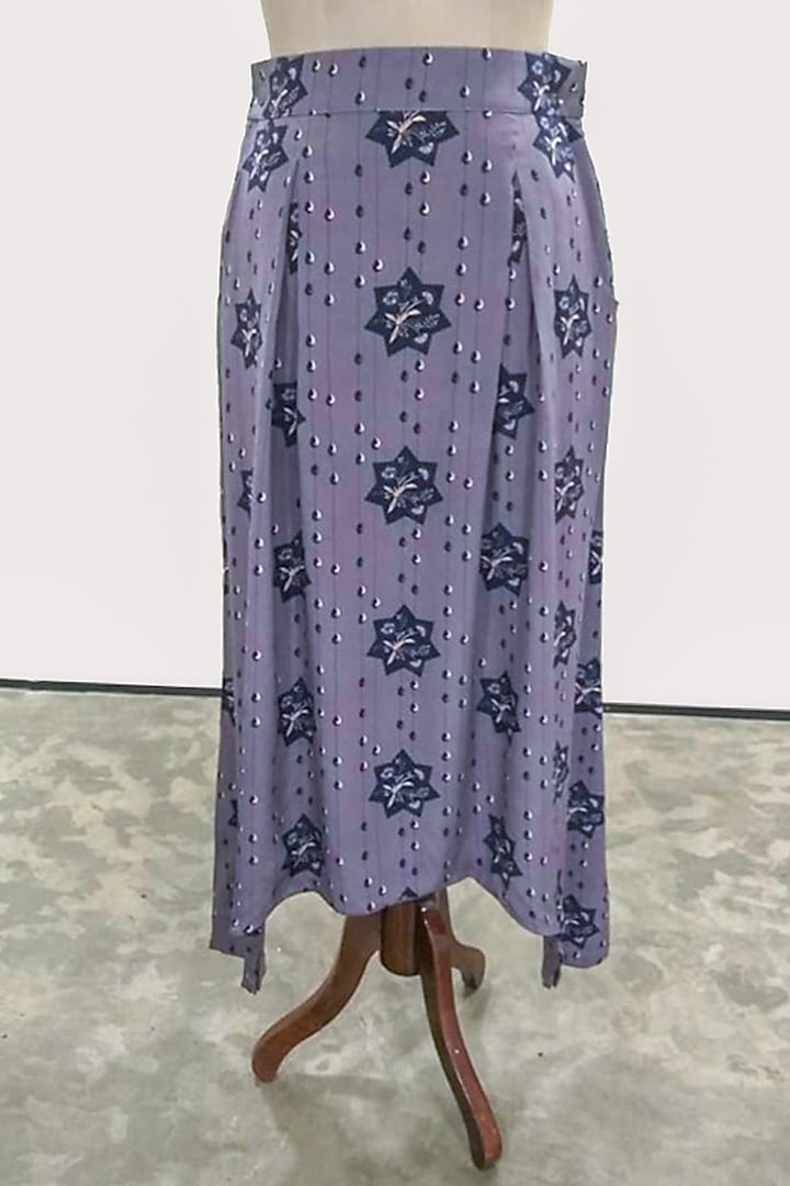Purple Star Printed Low Crotch Pants by PS Pret by Payal Singhal at Pernia's Pop Up Shop
