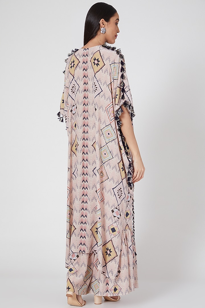 Blush Pink Printed & Embroidered Kurta Set by Payal Singhal at Pernia's Pop Up Shop