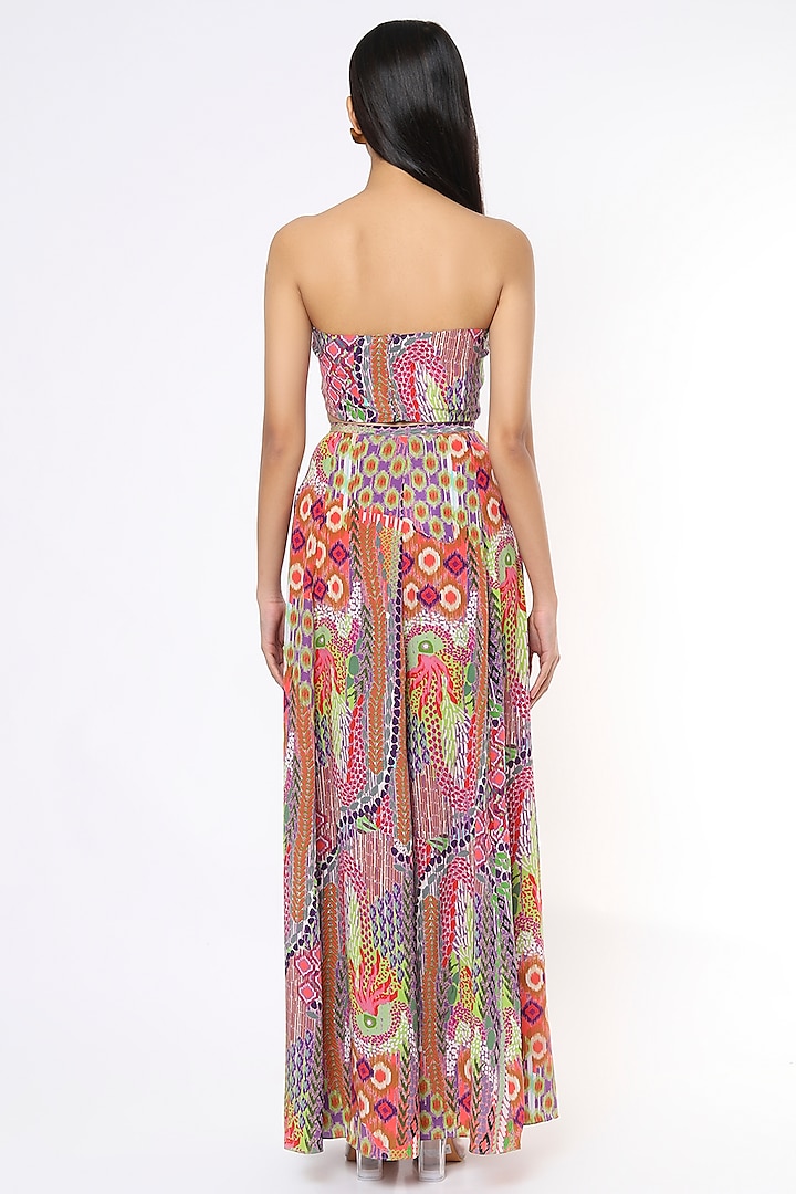 Multi-Colored Printed Skirt Set by PS Pret by Payal Singhal at Pernia's Pop Up Shop