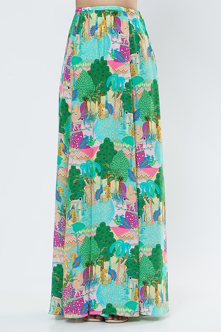 Multi-Colored Printed Skirt Set by PS Pret by Payal Singhal at Pernia's Pop Up Shop