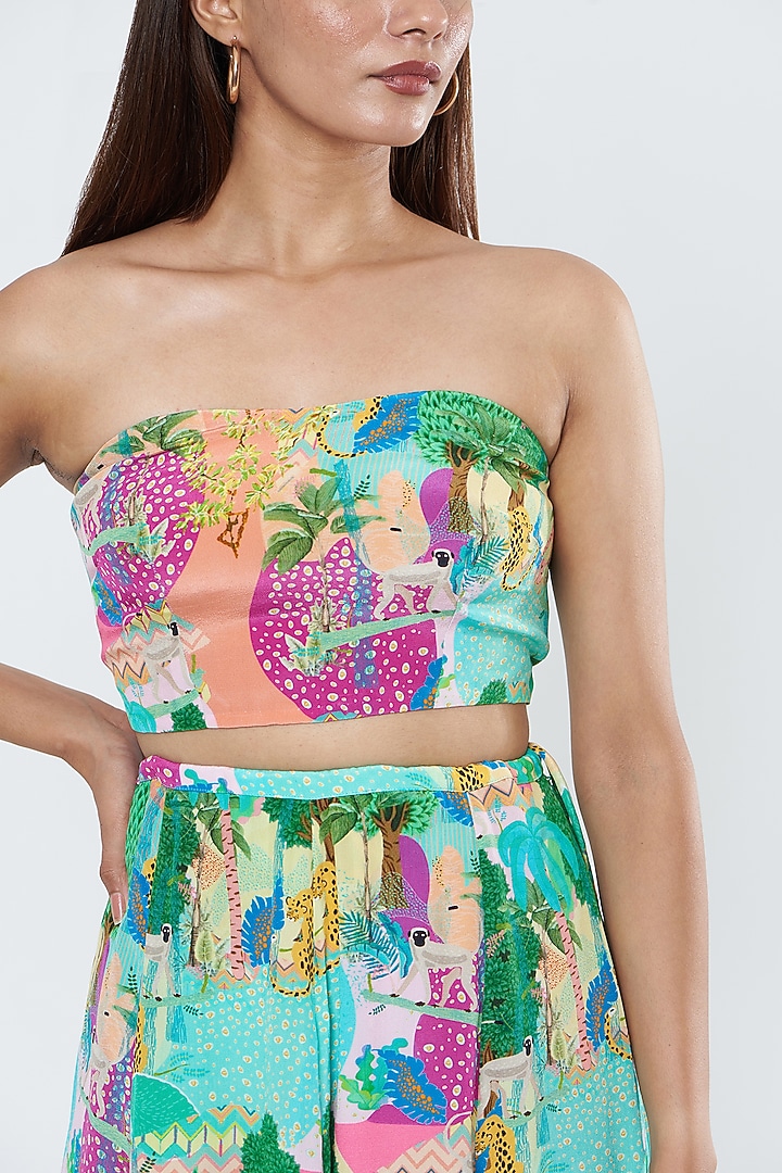 Multi-Colored Printed Skirt Set by PS Pret by Payal Singhal at Pernia's Pop Up Shop