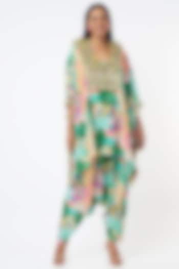 Multi-Colored Printed Tunic Set by Payal Singhal