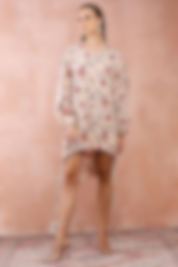 Blush Pink Crepe Printed Top by PS Pret by Payal Singhal at Pernia's Pop Up Shop