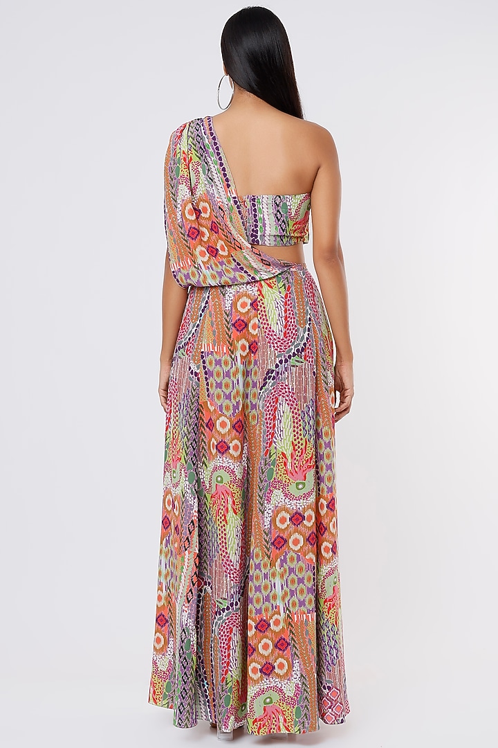 Multi-Colored Digital Printed Skirt Set by PS Pret by Payal Singhal at Pernia's Pop Up Shop