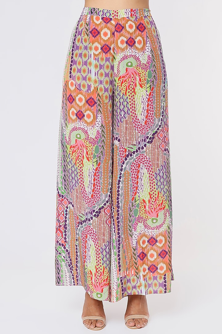 Multi-Colored Printed Jacket Set by Payal Singhal at Pernia's Pop Up Shop